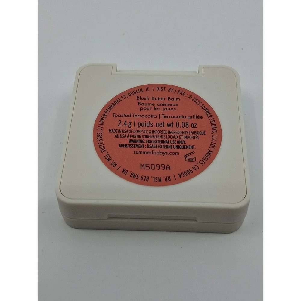 Summer Fridays Blush Butter Balm Toasted Terracotta, Fragrance-free